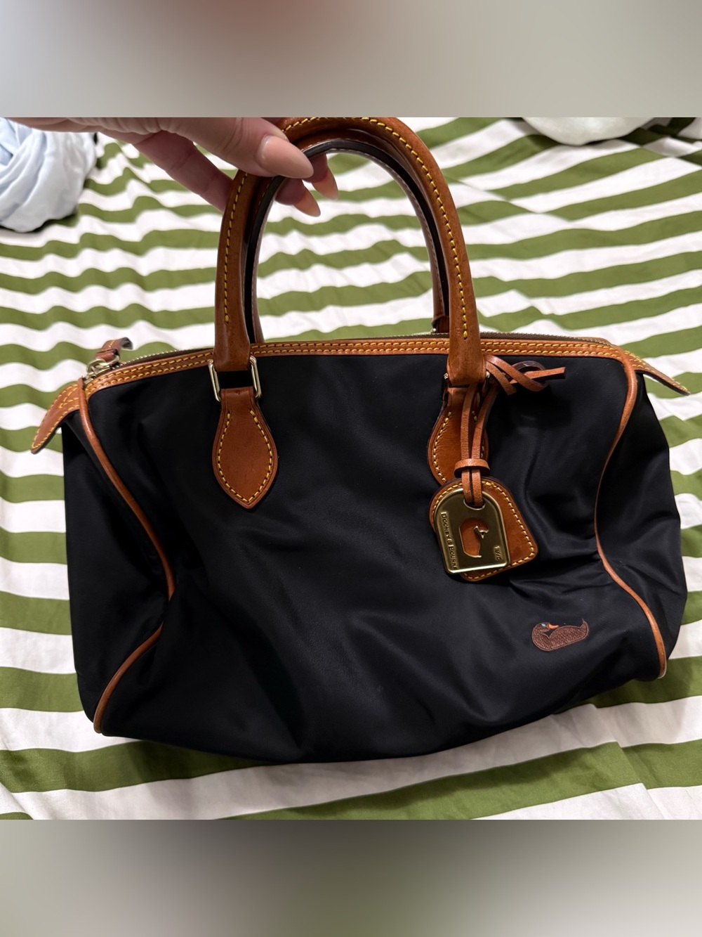Dooney & Bourke Nylon Black Satchel - Picture 12 of 12